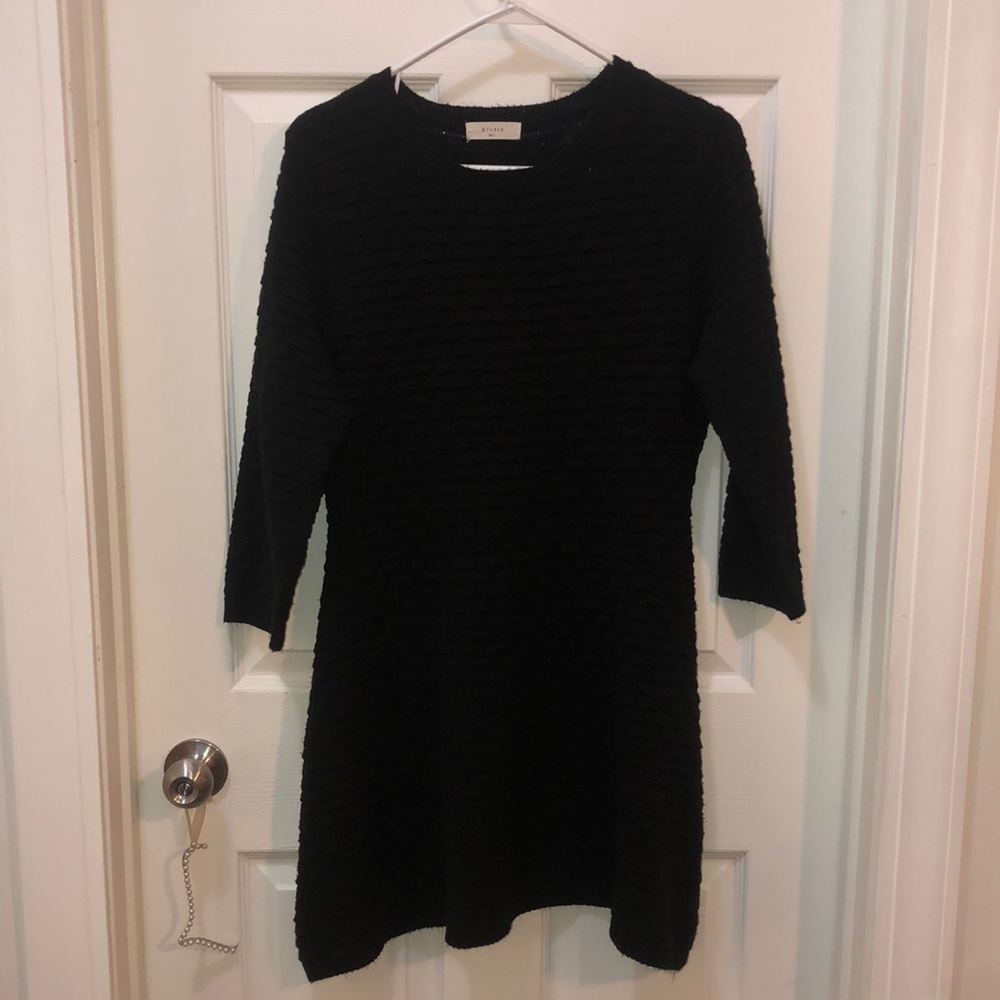 Black sweater dress !